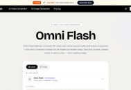 Omni Flash：一款自带口型同步与电影级运镜的AI视频生成神器