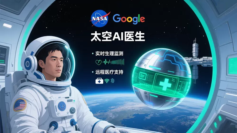 深空任务医疗空白怎么填补?NASA与谷歌联合打造AI太空医生-第1张图片 深空任务医疗空白怎么填补?NASA与谷歌联合打造AI太空医生-第1张图片