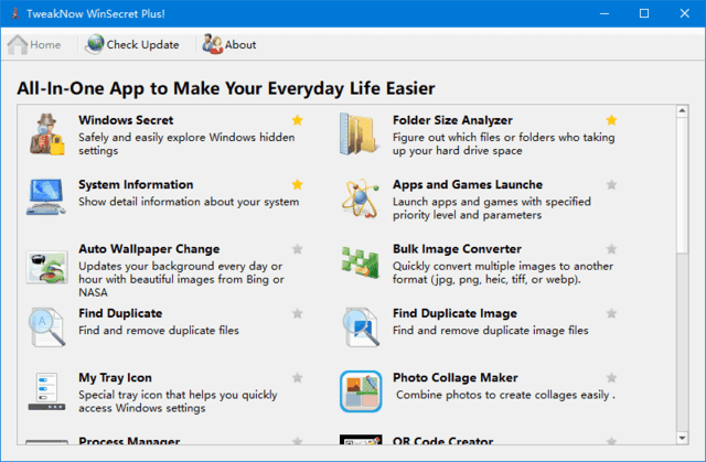 TweakNow WinSecret Plus!(系统优化软件) v7.6.1 便携版