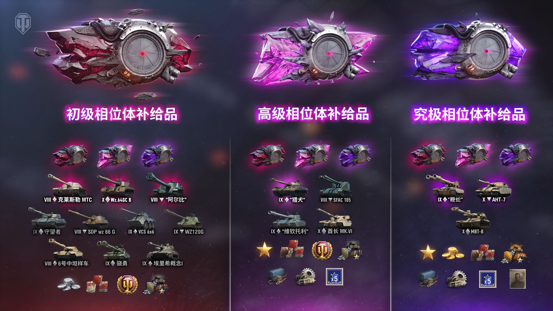 《坦克世界》星火燎原活动上线,免费获取10个相位体补给品-第4张图片 《坦克世界》星火燎原活动上线,免费获取10个相位体补给品-第4张图片