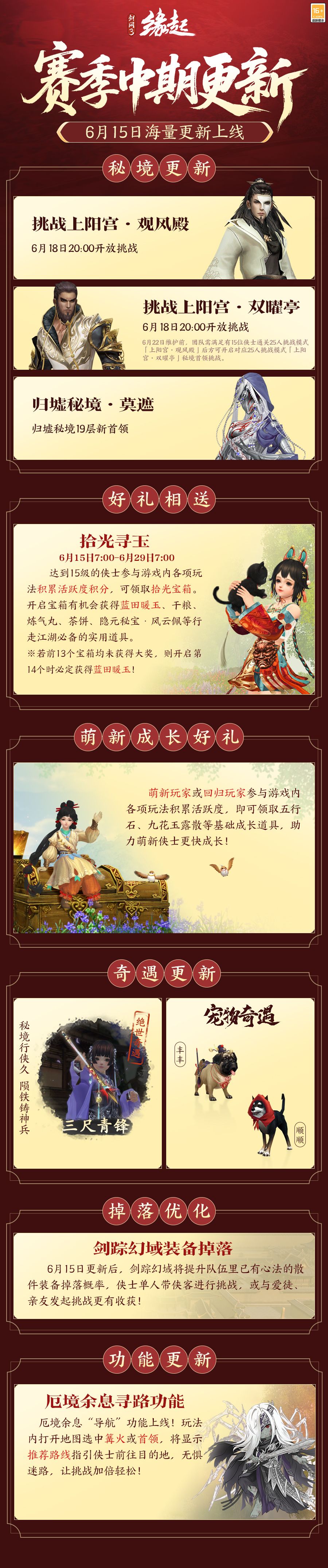 《剑网3缘起》弈血上阳下半赛季今日启程海量更新齐上线-第1张图片 《剑网3缘起》弈血上阳下半赛季今日启程海量更新齐上线-第1张图片
