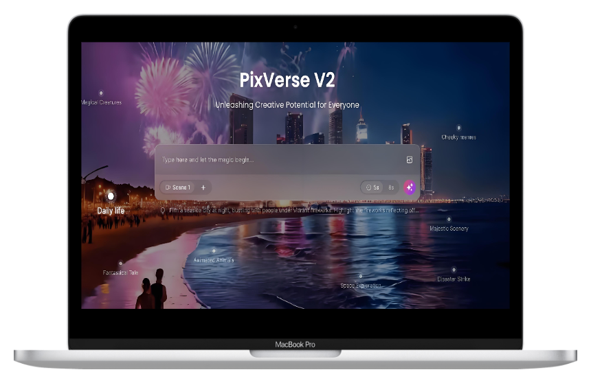 PixVerse:AI视频生成神器,一句话生成大片,零基础玩转视频创作-第1张图片 PixVerse:AI视频生成神器,一句话生成大片,零基础玩转视频创作-第1张图片