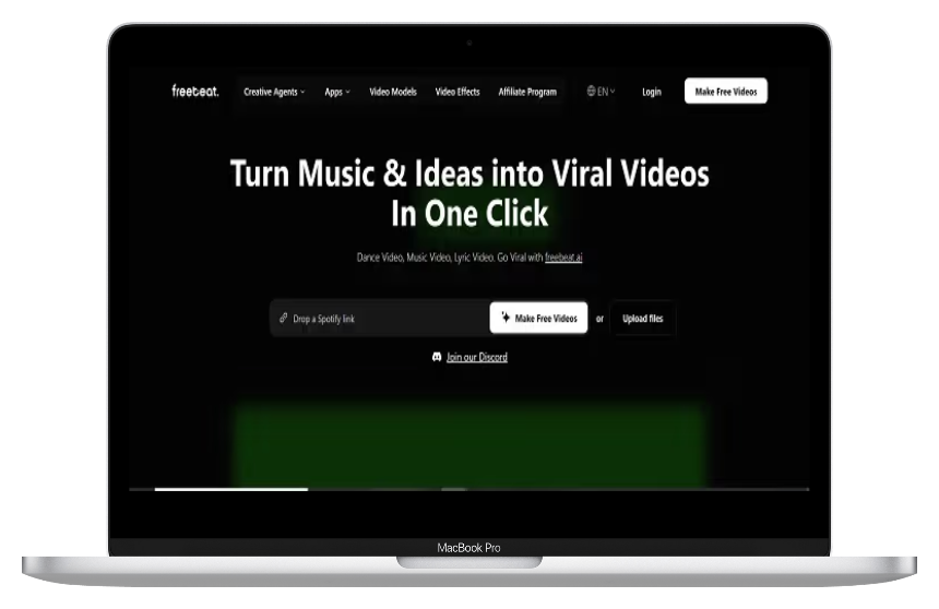 Freebeat:AI音乐视频生成神器,一键打造专业级MV-第1张图片 Freebeat:AI音乐视频生成神器,一键打造专业级MV-第1张图片