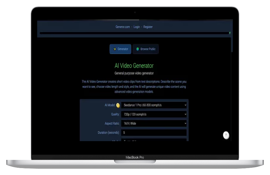 Generor Video:零基础做视频AI神器,让创意快速变现实-第1张图片 Generor Video:零基础做视频AI神器,让创意快速变现实-第1张图片