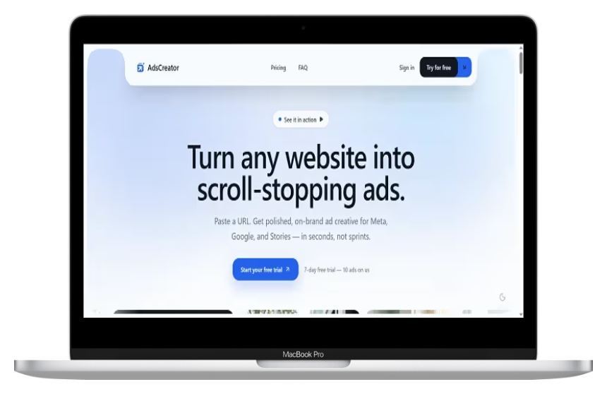 AdsCreator:AI智能广告制作神器,一键生成视频图文,电商营销必备-第1张图片 AdsCreator:AI智能广告制作神器,一键生成视频图文,电商营销必备-第1张图片