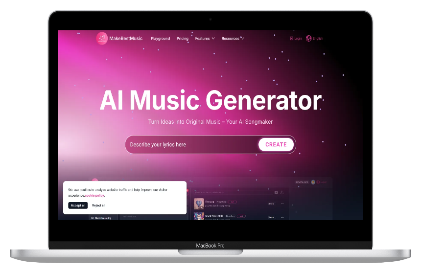 MakeBestMusic:一款零门槛AI音乐生成工具,支持文生歌与商业授权-第1张图片 MakeBestMusic:一款零门槛AI音乐生成工具,支持文生歌与商业授权-第1张图片