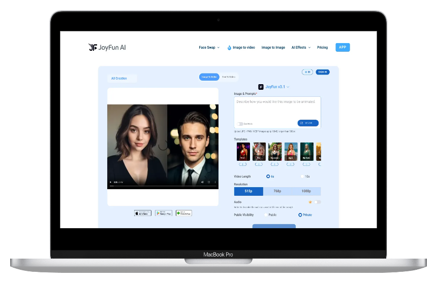 JoyFun AI:人人都能用的免费AI视频工具,0专业基础创意秒变高清大片-第1张图片 JoyFun AI:人人都能用的免费AI视频工具,0专业基础创意秒变高清大片-第1张图片