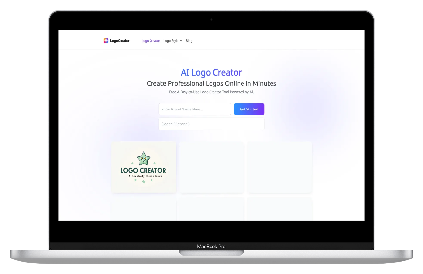 AI Logo Creator:免费在线AI标志设计工具,零经验快速生成高清可商用Logo-第1张图片 AI Logo Creator:免费在线AI标志设计工具,零经验快速生成高清可商用Logo-第1张图片