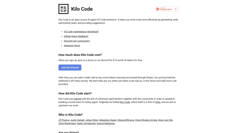 Kilo Code是什么?一个免费好用的AI编程助手,新手也能轻松上手-第1张图片 Kilo Code是什么?一个免费好用的AI编程助手,新手也能轻松上手-第1张图片