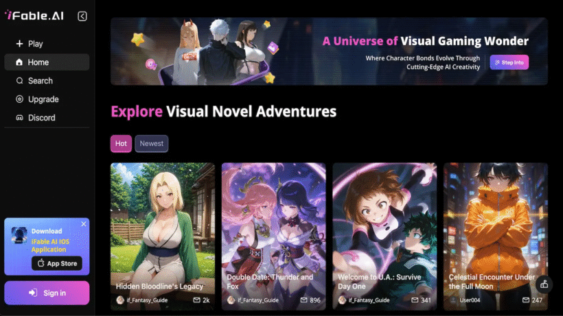 iFable是什么?用AI轻松创作互动故事与沉浸式冒险游戏-第1张图片 iFable是什么?用AI轻松创作互动故事与沉浸式冒险游戏-第1张图片