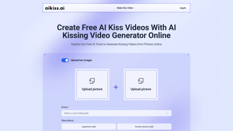AI Kiss Video Generator:一键AI生成逼真接吻视频,解锁专属浪漫与创意-第1张图片 AI Kiss Video Generator:一键AI生成逼真接吻视频,解锁专属浪漫与创意-第1张图片