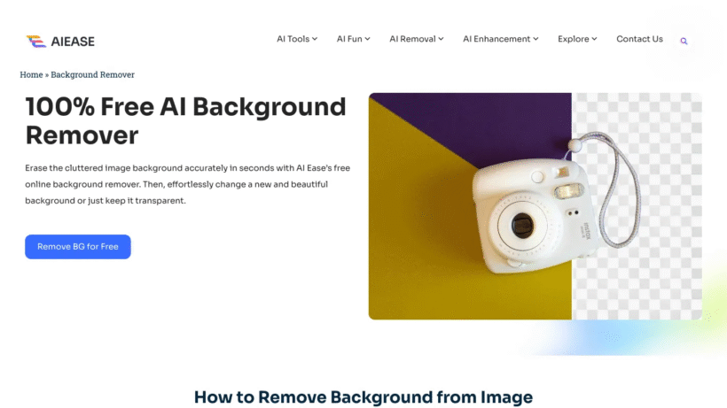 AI Ease Background Remover:3秒免费AI抠图换背景,电商设计运营必备神器-第1张图片 AI Ease Background Remover:3秒免费AI抠图换背景,电商设计运营必备神器-第1张图片