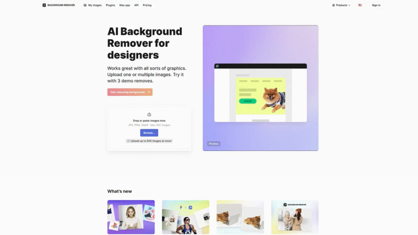 AI Background Remover:一键智能批量抠图换底的实用修图神器推荐-第1张图片 AI Background Remover:一键智能批量抠图换底的实用修图神器推荐-第1张图片