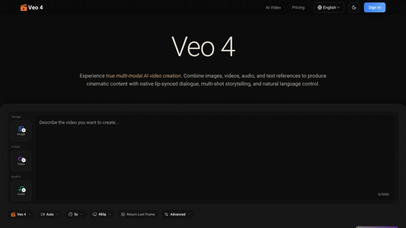 AI Veo 4是什么?一键生成带同步声音和多镜头的电影感短视频神器-第1张图片 AI Veo 4是什么?一键生成带同步声音和多镜头的电影感短视频神器-第1张图片
