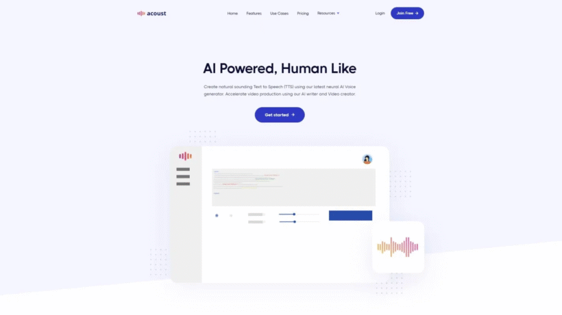 Acoust IO:一款支持声音克隆与多语言转换的AI文字转语音工具,让普通人也能轻松制作配音-第1张图片 Acoust IO:一款支持声音克隆与多语言转换的AI文字转语音工具,让普通人也能轻松制作配音-第1张图片