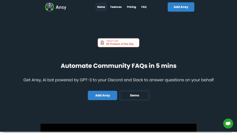 Ansy AI:一款基于GPT-3的Discord智能问答机器人-第1张图片 Ansy AI:一款基于GPT-3的Discord智能问答机器人-第1张图片