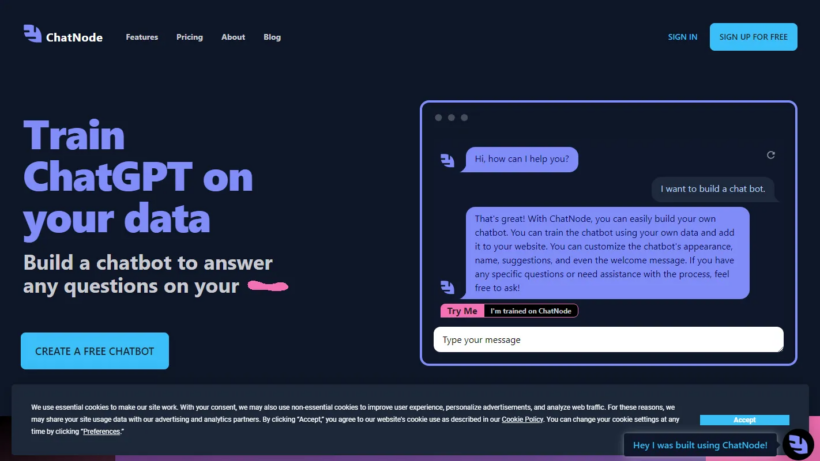 ChatNode:一个能帮你训练专属AI助手、轻松搞定客服与培训的日常实用工具-第1张图片 ChatNode:一个能帮你训练专属AI助手、轻松搞定客服与培训的日常实用工具-第1张图片