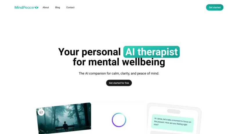 MindPeace AI:你的24小时在线AI心理疗愈助手与情绪管理神器-第1张图片 MindPeace AI:你的24小时在线AI心理疗愈助手与情绪管理神器-第1张图片