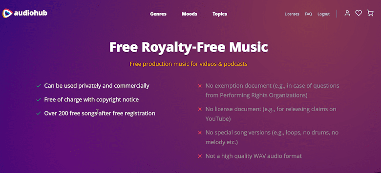 推荐一个在线提供免费可个人和商用的英文音乐资源网站-Audiohub-第2张图片 推荐一个在线提供免费可个人和商用的英文音乐资源网站-Audiohub-第2张图片