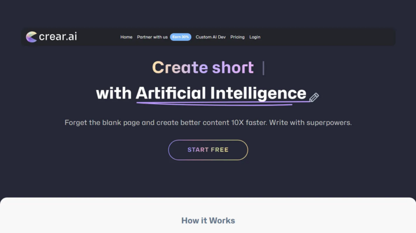 Crear AI:一款好用的多功能文案生成与文本优化办公助手,大幅提升工作效率-第1张图片 Crear AI:一款好用的多功能文案生成与文本优化办公助手,大幅提升工作效率-第1张图片