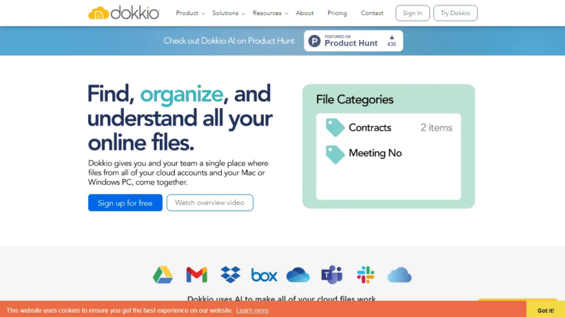 Dokkio AI是什么:聚合多云端文件AI智能整理,支持团队协作与安全扩容管理-第1张图片 Dokkio AI是什么:聚合多云端文件AI智能整理,支持团队协作与安全扩容管理-第1张图片