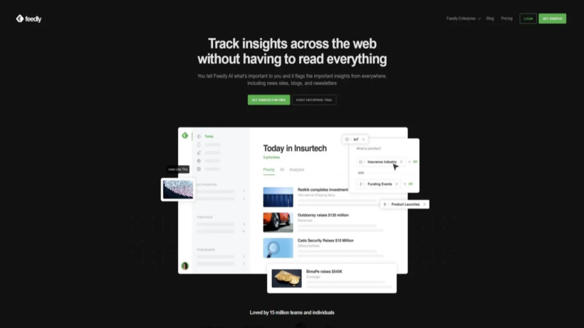 Feedly:智能整合全网资讯的工具,适合个人阅读与团队信息协作使用-第1张图片 Feedly:智能整合全网资讯的工具,适合个人阅读与团队信息协作使用-第1张图片