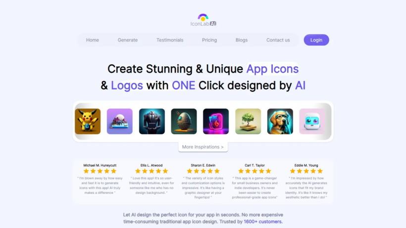 IconLab AI:一款可以秒速智能生成高清图标logo、支持自定义配色可商用的轻量化设计工具-第1张图片 IconLab AI:一款可以秒速智能生成高清图标logo、支持自定义配色可商用的轻量化设计工具-第1张图片