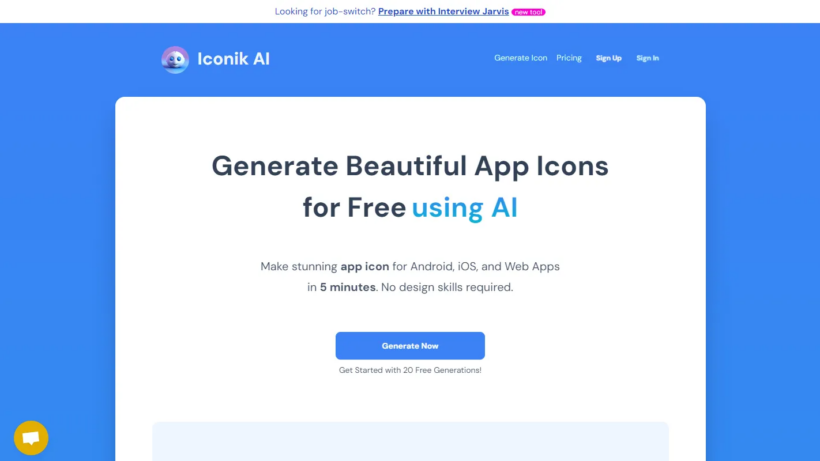 Iconik AI:一款能免费智能生成多平台应用图标、支持自定义设计,适配各类品牌制作的AI工具-第1张图片 Iconik AI:一款能免费智能生成多平台应用图标、支持自定义设计,适配各类品牌制作的AI工具-第1张图片