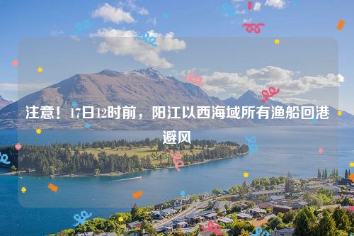 注意!17日12时前,阳江以西海域所有渔船回港避风
