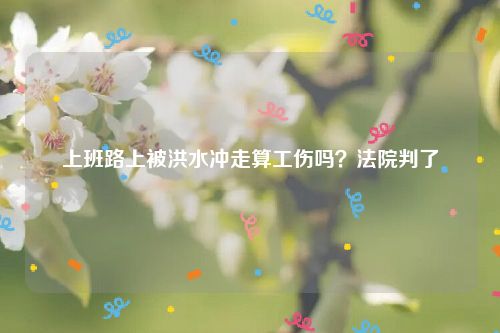 上班路上被洪水冲走算工伤吗?法院判了